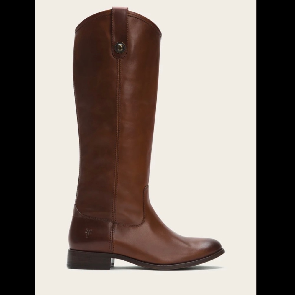 Frye Tall Leather Riding Boots in Brown